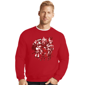 Shirts Crewneck Sweater, Unisex / Small / Red SNK