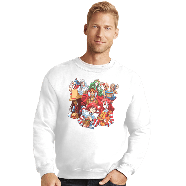 Secret_Shirts Crewneck Sweater, Unisex / Small / White Fast Waifus!