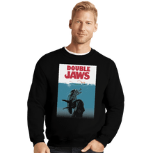 Load image into Gallery viewer, Shirts Crewneck Sweater, Unisex / Small / Black Double Jaws

