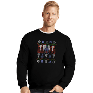 Shirts Crewneck Sweater, Unisex / Small / Black Christmas On The Dark Side