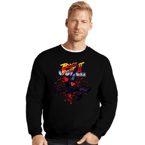 Shirts Crewneck Sweater, Unisex / Small / Black Black Knight 2 Super Turbo