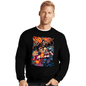 Daily_Deal_Shirts Crewneck Sweater, Unisex / Small / Black Donkey Kong