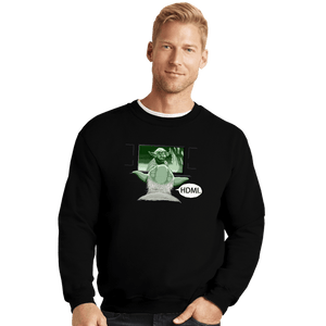 Shirts Crewneck Sweater, Unisex / Small / Black HDMI