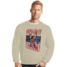 Load image into Gallery viewer, Daily_Deal_Shirts Crewneck Sweater, Unisex / Small / Sand My Iron Body
