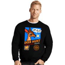 Load image into Gallery viewer, Daily_Deal_Shirts Crewneck Sweater, Unisex / Small / Black Deer Hunt
