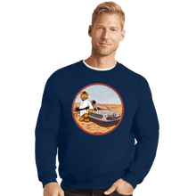 Load image into Gallery viewer, Daily_Deal_Shirts Crewneck Sweater, Unisex / Small / Navy Luke Skywockawocka
