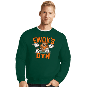 Daily_Deal_Shirts Crewneck Sweater, Unisex / Small / Forest Ewok's Gym
