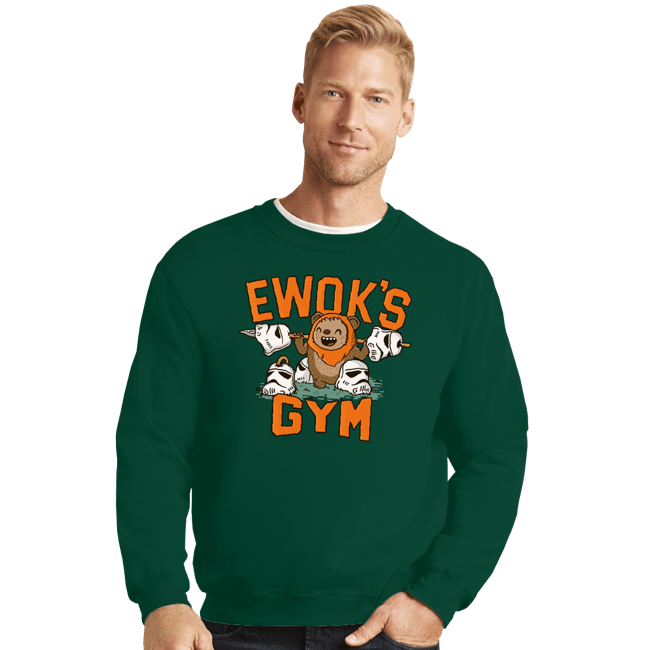 Daily_Deal_Shirts Crewneck Sweater, Unisex / Small / Forest Ewok's Gym