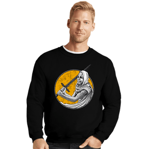 Daily_Deal_Shirts Crewneck Sweater, Unisex / Small / Black Alien Psycho