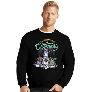 Shirts Crewneck Sweater, Unisex / Small / Black Multiverse Of Cuteness