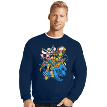 Load image into Gallery viewer, Shirts Crewneck Sweater, Unisex / Small / Navy 90s Mutants
