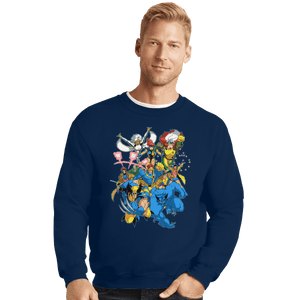 Shirts Crewneck Sweater, Unisex / Small / Navy 90s Mutants