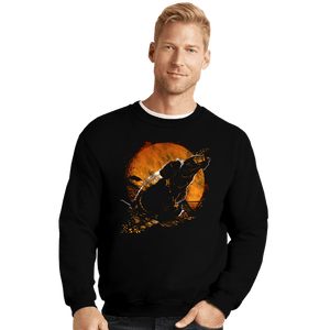 Shirts Crewneck Sweater, Unisex / Small / Black The Leaf On The Wind