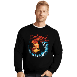 Daily_Deal_Shirts Crewneck Sweater, Unisex / Small / Black Atomic Destruction