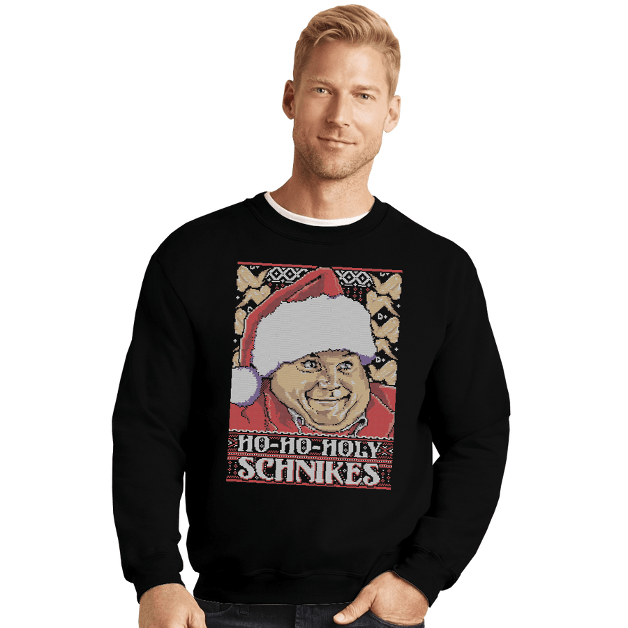 Shirts Crewneck Sweater, Unisex / Small / Black Holy Schnikes