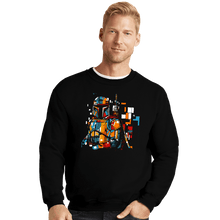Load image into Gallery viewer, Daily_Deal_Shirts Crewneck Sweater, Unisex / Small / Black The Mondrianlorian
