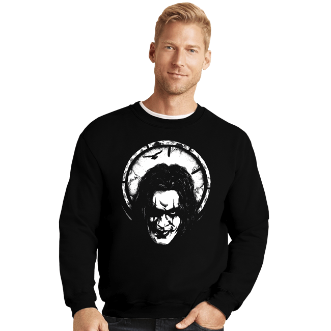 Secret_Shirts Crewneck Sweater, Unisex / Small / Black Eric Draven.