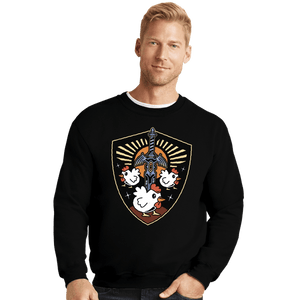 Shirts Crewneck Sweater, Unisex / Small / Black Cuccos Crest