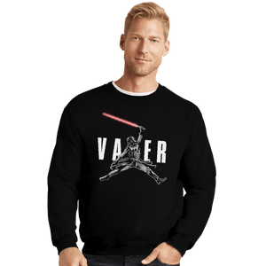 Shirts Crewneck Sweater, Unisex / Small / Black Air Vader