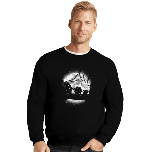 Shirts Crewneck Sweater, Unisex / Small / Black Moonlight Grass Type