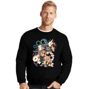 Shirts Crewneck Sweater, Unisex / Small / Black BC Chrono Heroes