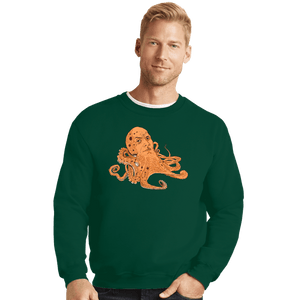 Secret_Shirts Crewneck Sweater, Unisex / Small / Forest The Rocktopus