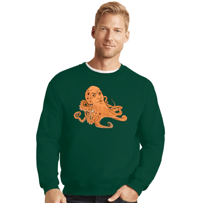 Secret_Shirts Crewneck Sweater, Unisex / Small / Forest The Rocktopus