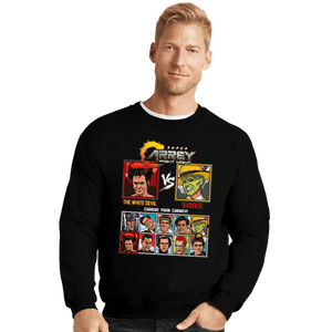 Daily_Deal_Shirts Crewneck Sweater, Unisex / Small / Black Jim Carrey Fight Night