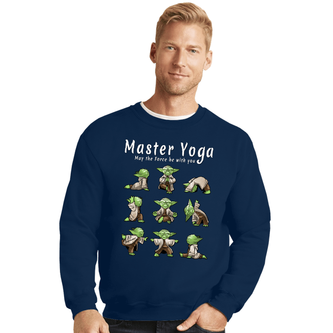 Secret_Shirts Crewneck Sweater, Unisex / Small / Navy Master Yoga!