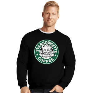 Shirts Crewneck Sweater, Unisex / Small / Black Starbowsette Coffee