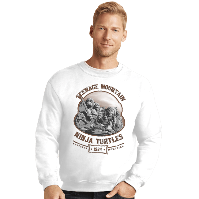 Shirts Crewneck Sweater, Unisex / Small / White Teenage Mountain