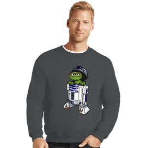 Daily_Deal_Shirts Crewneck Sweater, Unisex / Small / Charcoal Grouch2-D2