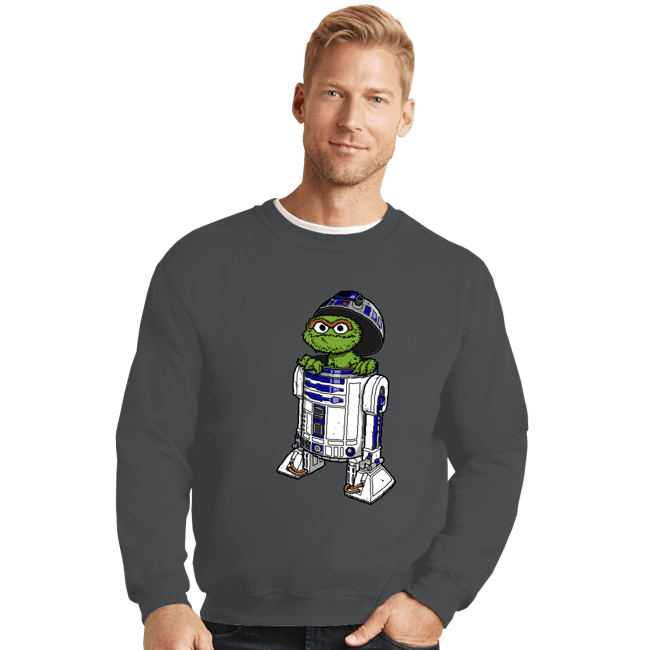 Daily_Deal_Shirts Crewneck Sweater, Unisex / Small / Charcoal Grouch2-D2