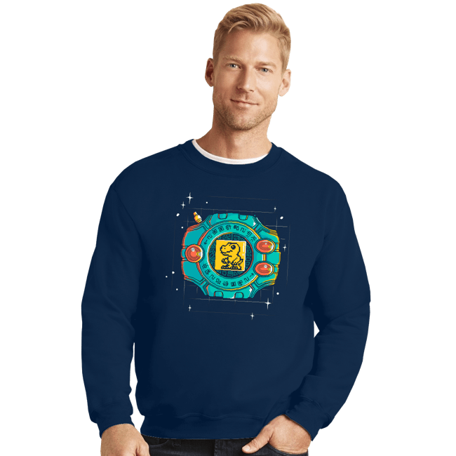 Daily_Deal_Shirts Crewneck Sweater, Unisex / Small / Navy Digivice
