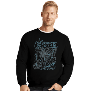 Shirts Crewneck Sweater, Unisex / Small / Black Dragon Hunter