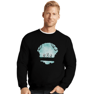 Shirts Crewneck Sweater, Unisex / Small / Black Spirit Night