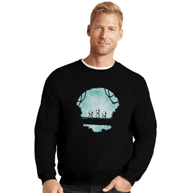 Shirts Crewneck Sweater, Unisex / Small / Black Spirit Night