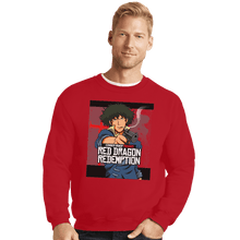 Load image into Gallery viewer, Shirts Crewneck Sweater, Unisex / Small / Red Red Dragon Redemption
