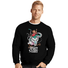 Load image into Gallery viewer, Secret_Shirts Crewneck Sweater, Unisex / Small / Black The Spirit Story
