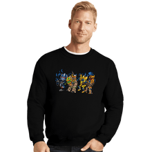Load image into Gallery viewer, Daily_Deal_Shirts Crewneck Sweater, Unisex / Small / Black Where The War Beasts Are
