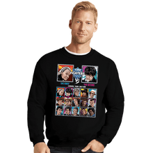 Load image into Gallery viewer, Shirts Crewneck Sweater, Unisex / Small / Black Time Fighters 1st VS 2nd
