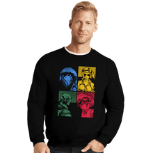 Load image into Gallery viewer, Secret_Shirts Crewneck Sweater, Unisex / Small / Black Bebop Panels
