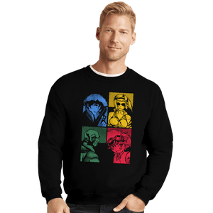 Secret_Shirts Crewneck Sweater, Unisex / Small / Black Bebop Panels