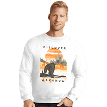 Load image into Gallery viewer, Shirts Crewneck Sweater, Unisex / Small / White Visit Wakanda
