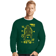 Load image into Gallery viewer, Shirts Crewneck Sweater, Unisex / Small / Forest Saiyan Power Over 9000
