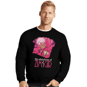 Shirts Crewneck Sweater, Unisex / Small / Black The Adventures Of Zim And Gir