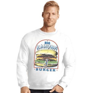 Shirts Crewneck Sweater, Unisex / Small / White Big Kahuna Burger