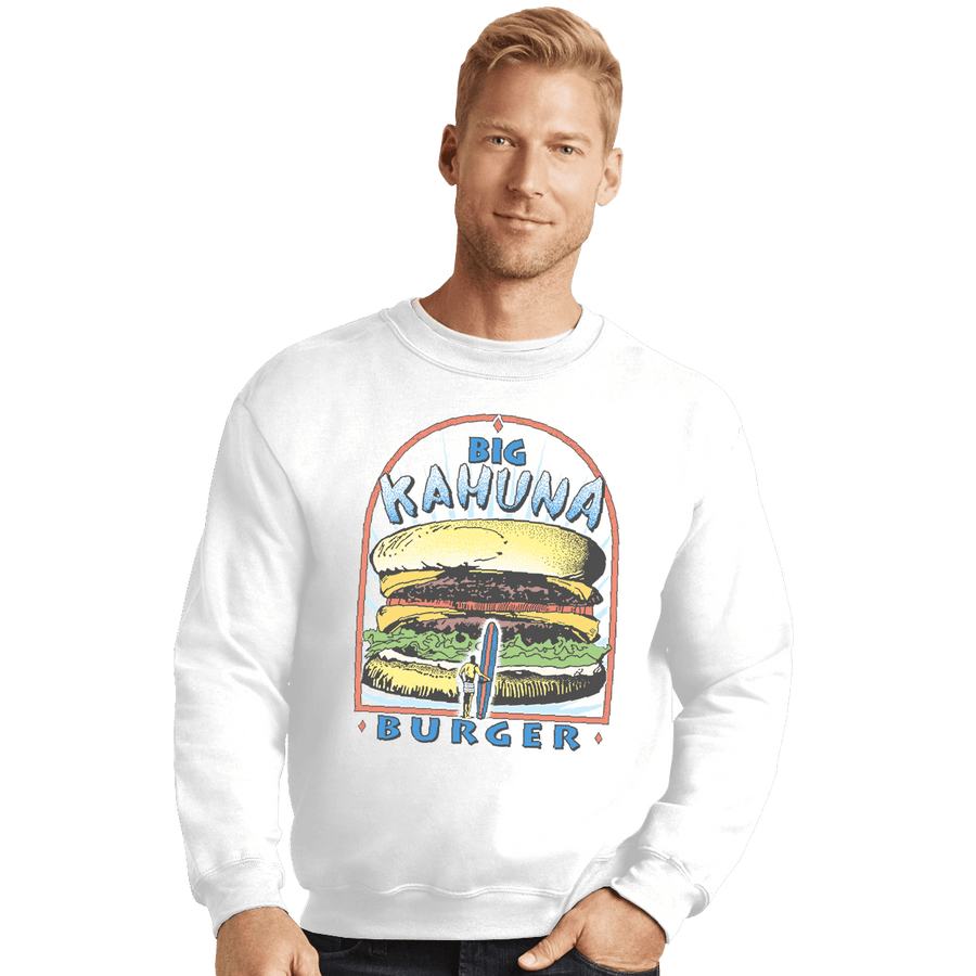 Shirts Crewneck Sweater, Unisex / Small / White Big Kahuna Burger