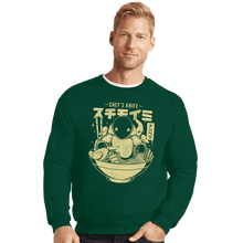 Load image into Gallery viewer, Shirts Crewneck Sweater, Unisex / Small / Forest Chef&#39;s Knife Ramen

