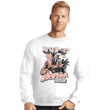 Load image into Gallery viewer, Shirts Crewneck Sweater, Unisex / Small / White Japanese Man Spider
